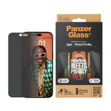 310103784، PanzerGlass iPhone 15 Pro Max 6.7"| UWF | الخصوصية - P2812