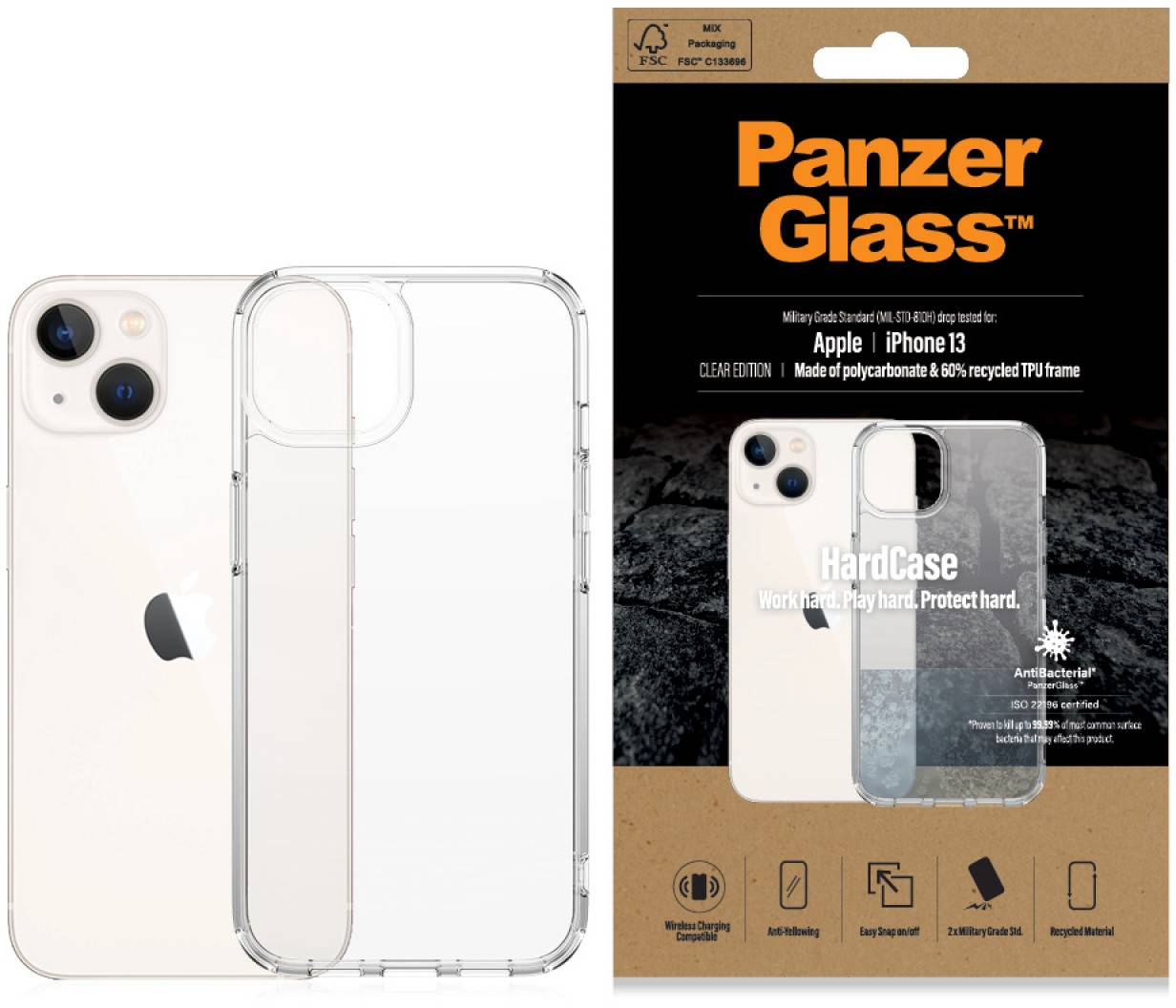 PanzerGlass HardCase iPhone 2021  6.1'' AB 316 HardCase Clear
