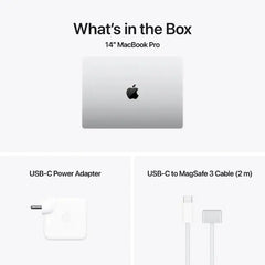 Apple MacBook Pro - 14.2" / M4 Pro / 14-Core CPU / 20-Core GPU / 24GB RAM / 1TB SSD / Silver / 1YW - GulfStore.com