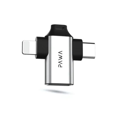 PW-OTG31B30 , PAWA 3IN1 OTG 3.0 Plug And Play 5GBPS MICRO+TYPE C,LIGHTNING