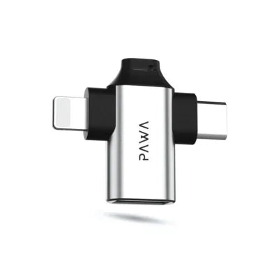 PW-OTG31B30 , PAWA 3IN1 OTG 3.0 Plug And Play 5GBPS MICRO+TYPE C,LIGHTNING