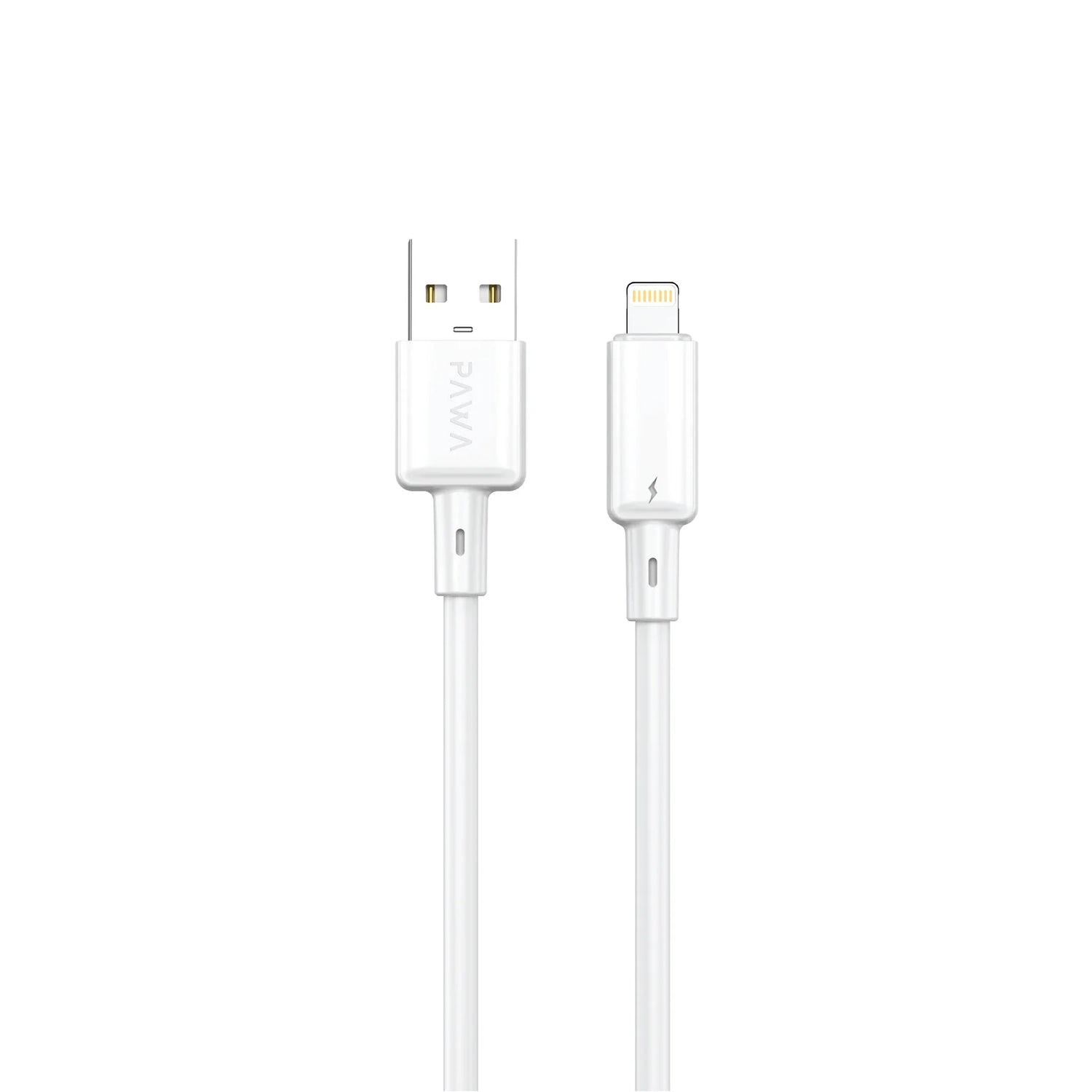 كابل باوا لايت ٣ أمبير USB-A إلى Lightning للشحن السريع PVC بطول ١٫٢ متر PW122 | أبيض