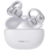 AirClip-Pro.White| Promate| AudioFit™ Open Ear Clip On TWS Earbuds w/ IntelliTouch • Smart Touch Contro | White