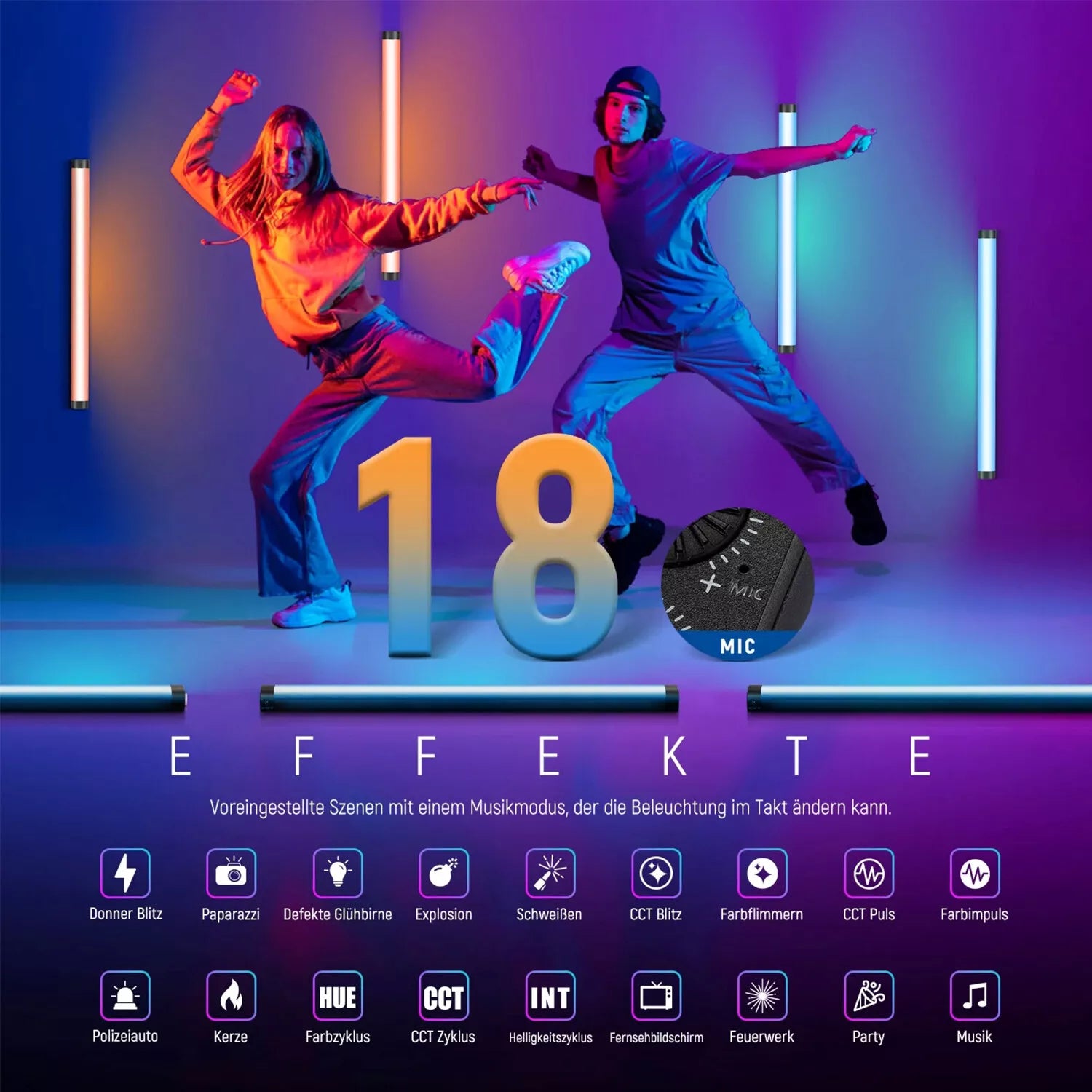 Neewer TL60 LED RGB TUBE LIGHT(EU)