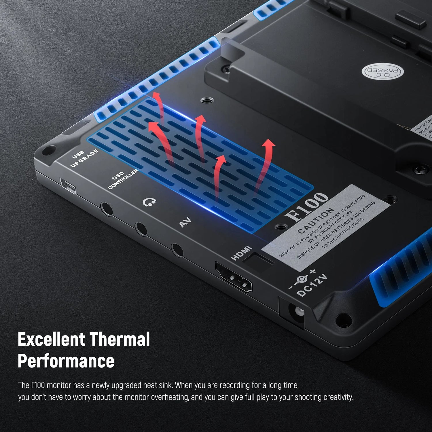 Neewer UPGRADED F100 HD CAMERA MONITOR