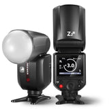 Neewer Z2-S TTL ROUND HEAD FLASH SPEEDLITE WITH 3000mAh LITHIUM BATTERY AND DIFFUSER
