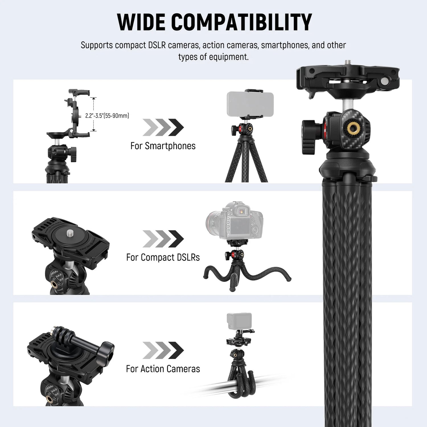 Neewer TP34 FLEXIBLE CAMERA TRIPOD