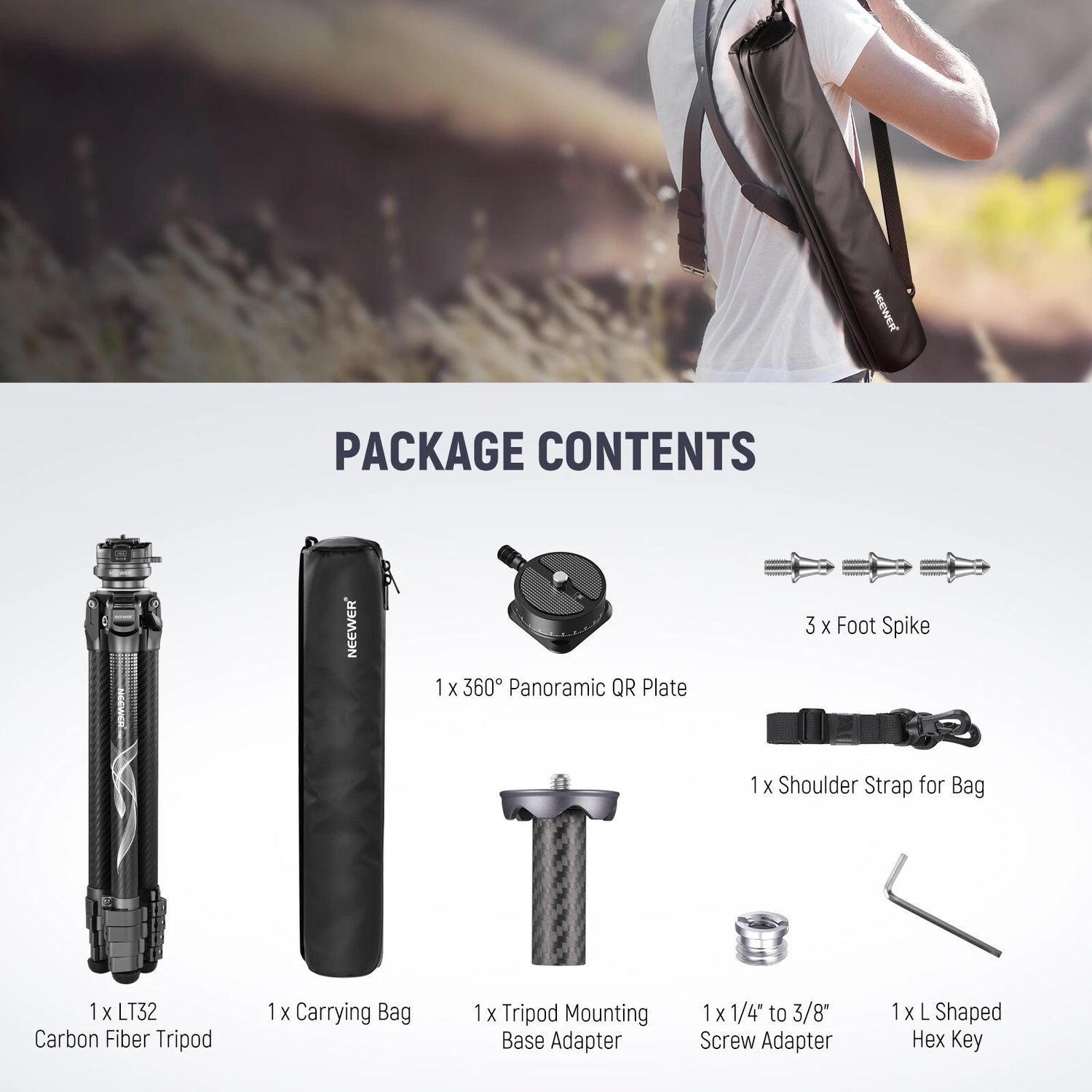 Neewer 120CM  CARBON FIBER MOTORIZED CAMERA SLIDER WITH APP CONTROL