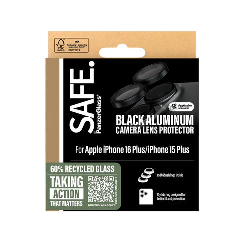 PanzerGlass SAFE Camera Protector Black iPhone '24 6.1