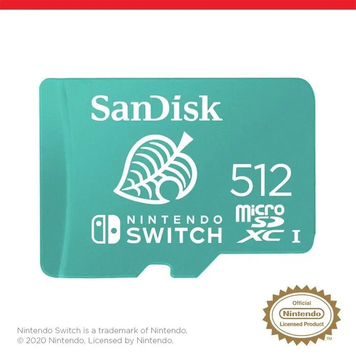 Sandisk 512gb Microsdxc For Nintendo Switch & More Digital Games