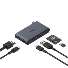 A83C3J12 | Anker Nano Usb-C Hub ( 6-in-1,5Gbps )