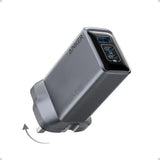 anker prime charger (100w, 3 ports, gan)