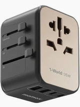 UA15GSD| Momax  1-World 120W GaN 4-port + AC travel adapter - GulfStore.com