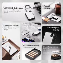 ZLO-YG20C-100E | ZLOS YG20 100W Portable Laptop Power Bank 20000mAh