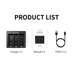 TELESIN Charging Battery for GoPro 9/10/11 - GulfStore.com