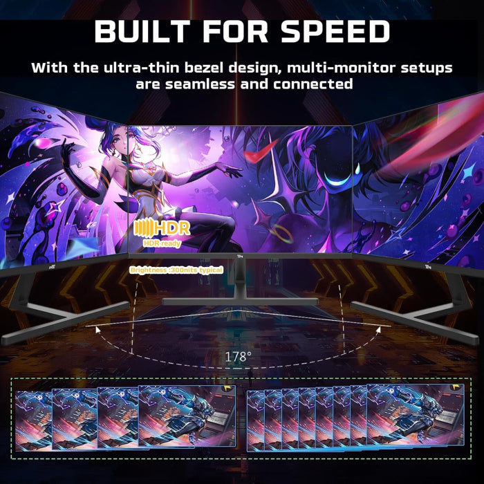 Twisted Minds 24'' Fast IPS Panel 180Hz 0.5ms FHD HDMI 2.0 HDR Gaming Monitor - GulfStore.com