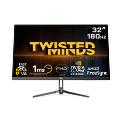Twisted Minds 32" VA Panel 180Hz 1ms FHD HDMI 2.0 HDR Gaming Monitor - GulfStore.com