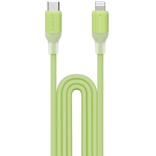 DL53G1-LinkUSB-C To Lightning (1.2m / Support 35W)Charging + Data Cable (TPE + Silicon) Green