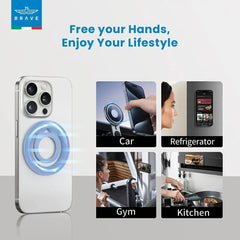 Brave | Brave Grip Magnetic Ring Finger Holder | Blue | BG-03BL - GulfStore.com