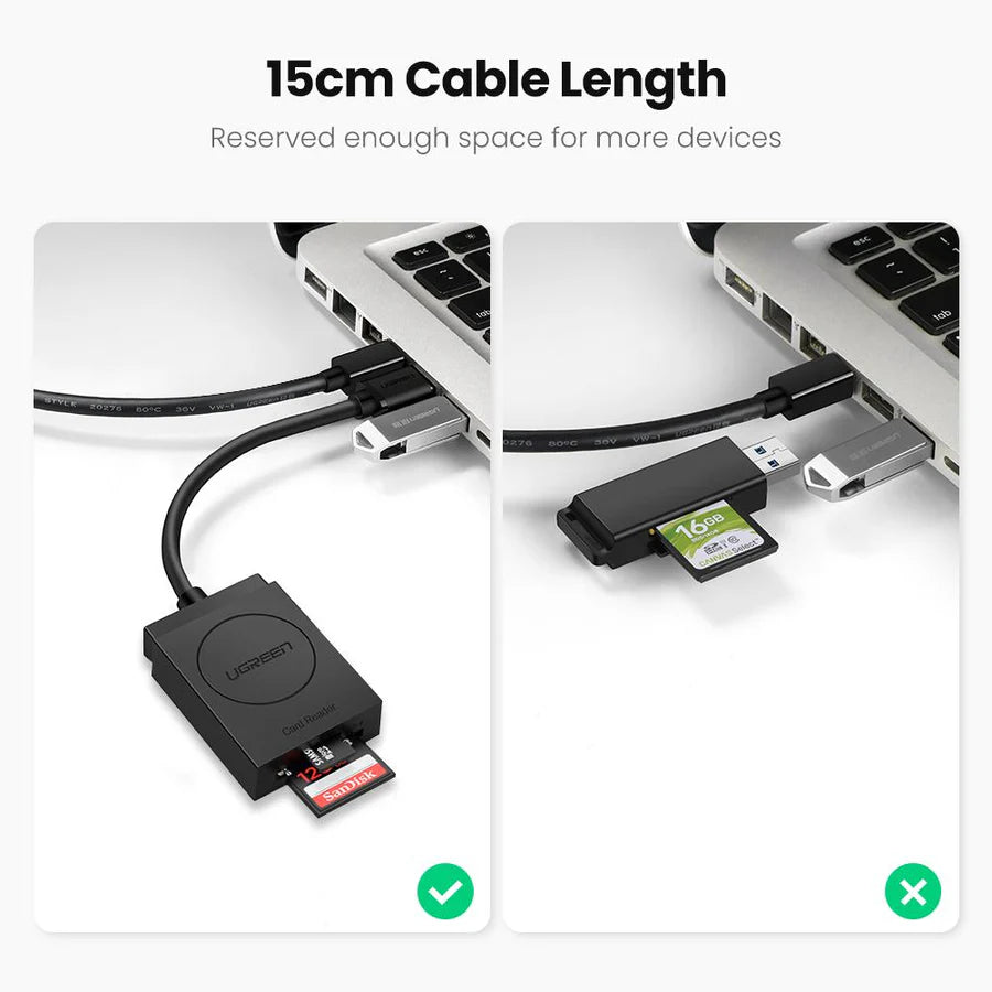 UGREEN USB 3.0 Card Reader TF+SD20250