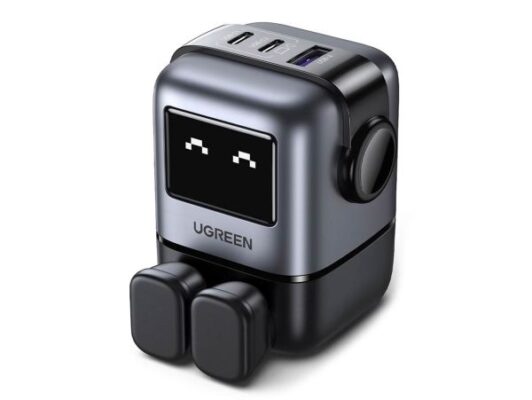 UGREEN Nexode RG 65W 3-Port GaN Fast Charger UK – Grey