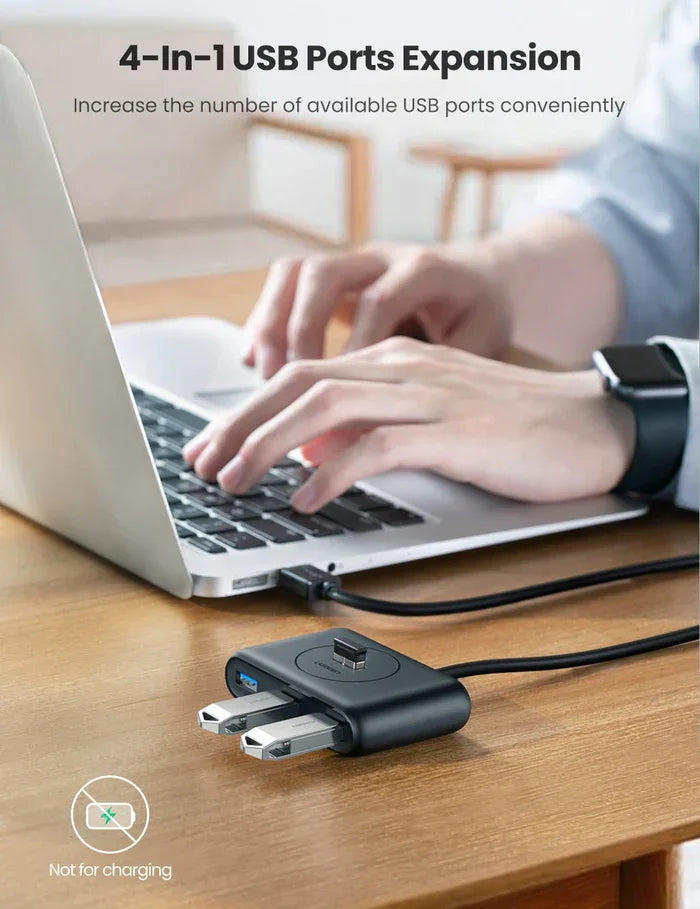 CR113 | UGREEN | USB 3.0 Hub 1m (Black) | 20291
