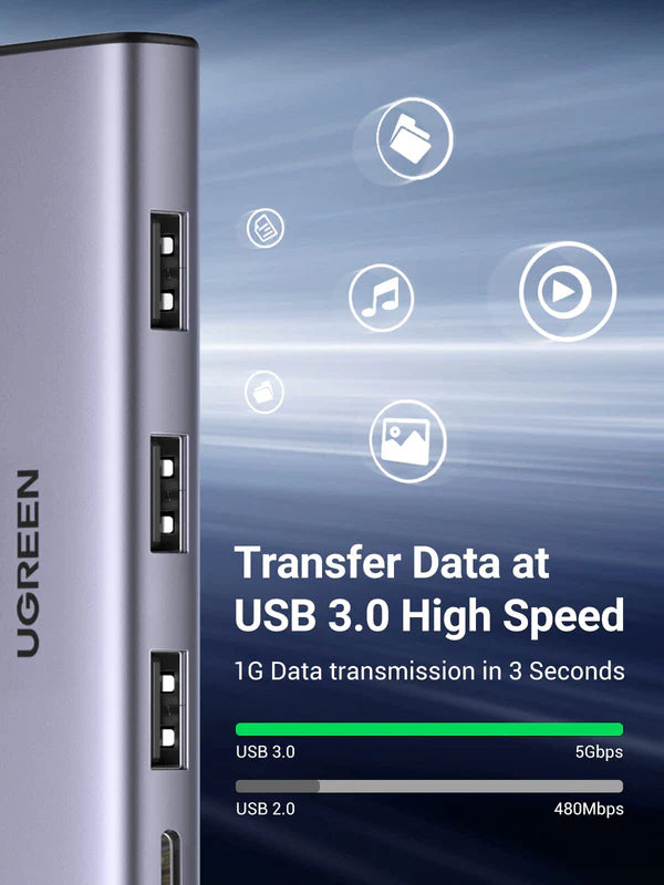 Ugreen - 4-Port USB 3.0 Hub