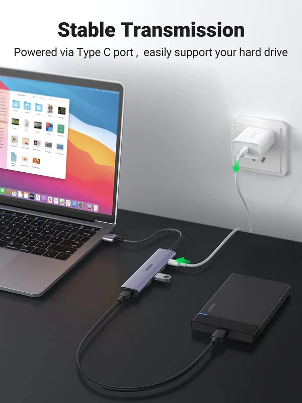Ugreen - 4-Port USB 3.0 Hub