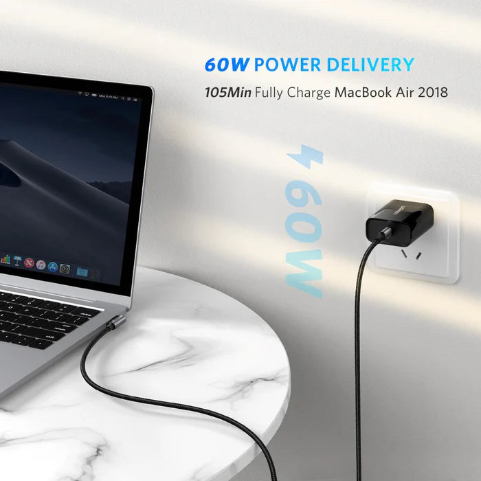 UGREEN USB - C-3.1 MALE TO MALE GEN 1 DATA CABLE GRAY 1M