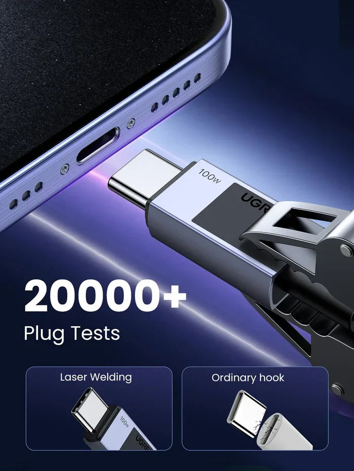 كابل يو جرين USB-C إلى USB-C PDCable رمادي 2m45064