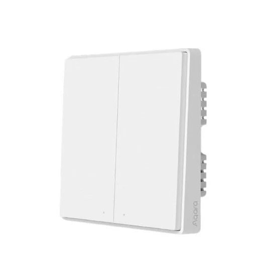 Aqara Smart Wall Switch D1-2 |NoNeutral-TwoRocker | QBKG22LM