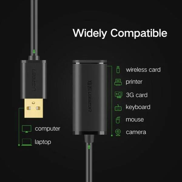 UGreen USB 2.0 Active Extension Cable 10m