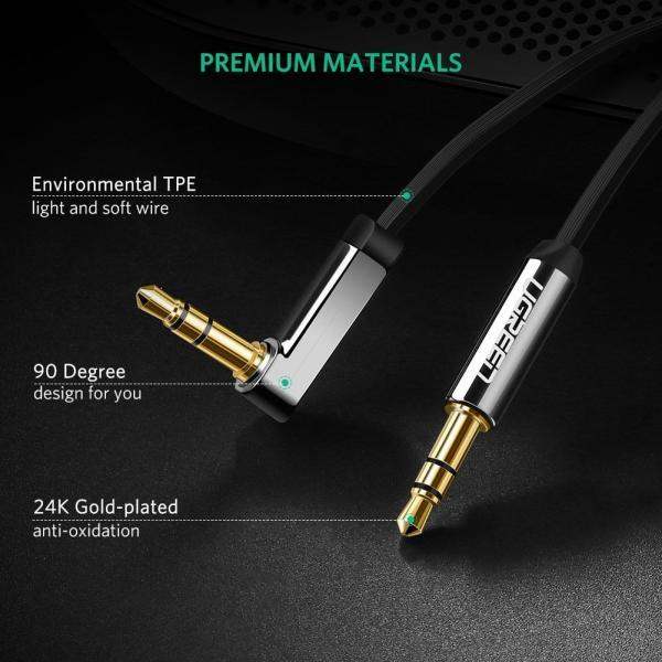 UGreen Right Angle 3.5mm Jack to Jack Cable - GulfStore.com