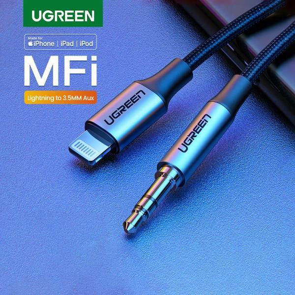 UGreen Lightning to 3.5mm Male Aux Cable - GulfStore.com