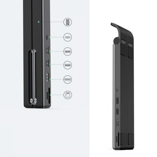 يوجرين - USB C محطة لرسو السفن المحمول، 4 مستويات قابلة للطي X-Kit