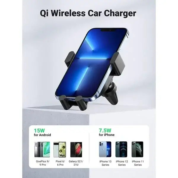 Ugreen 15W Qi Induction Car Charger Wireless - GulfStore.com