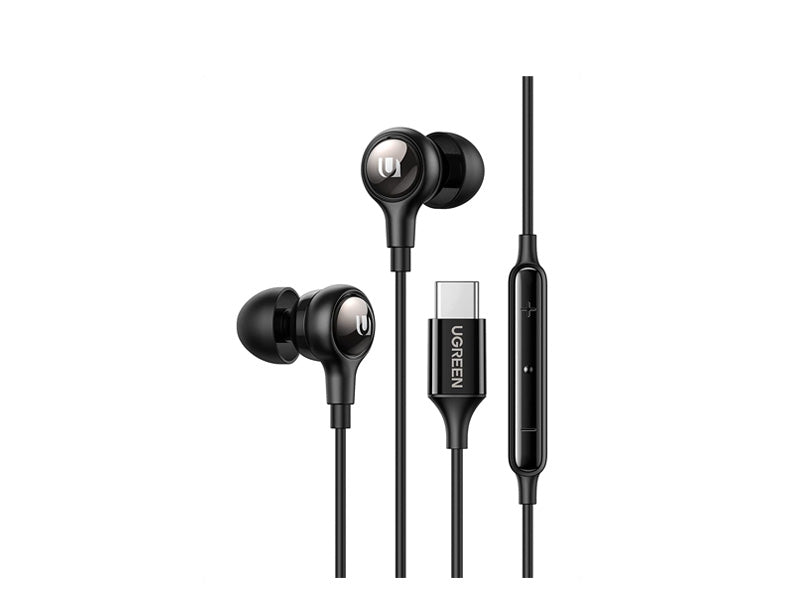 Ugreen USB C Headphones Wired in-Ear Earbuds - Black