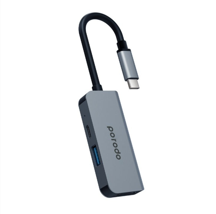 بورودو - 3 في 1 الألومنيوم USB-C إلى HDMI محول