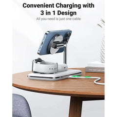 UGreen 3-in-1 MagSafe Wireless Charging Station - GulfStore.com