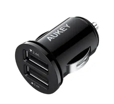 Aukey 24W Duo-port Ultra Small Car Charger - GulfStore.com
