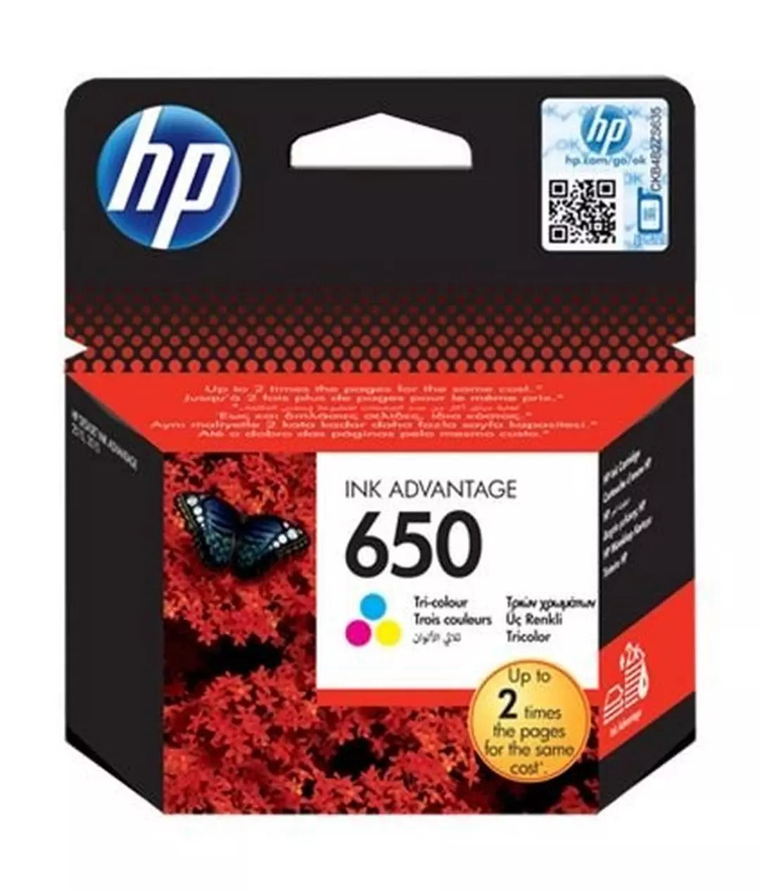 HP 650 Original Tri-color Ink Cartridge