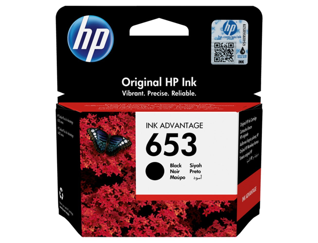 HP 653 Original Ink Cartridge - Black