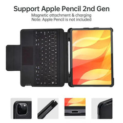 Choetech Wireless Keyboard with Trackpad for iPad 12.9 inch- Arabic & English BH-015-BK- Black - GulfStore.com