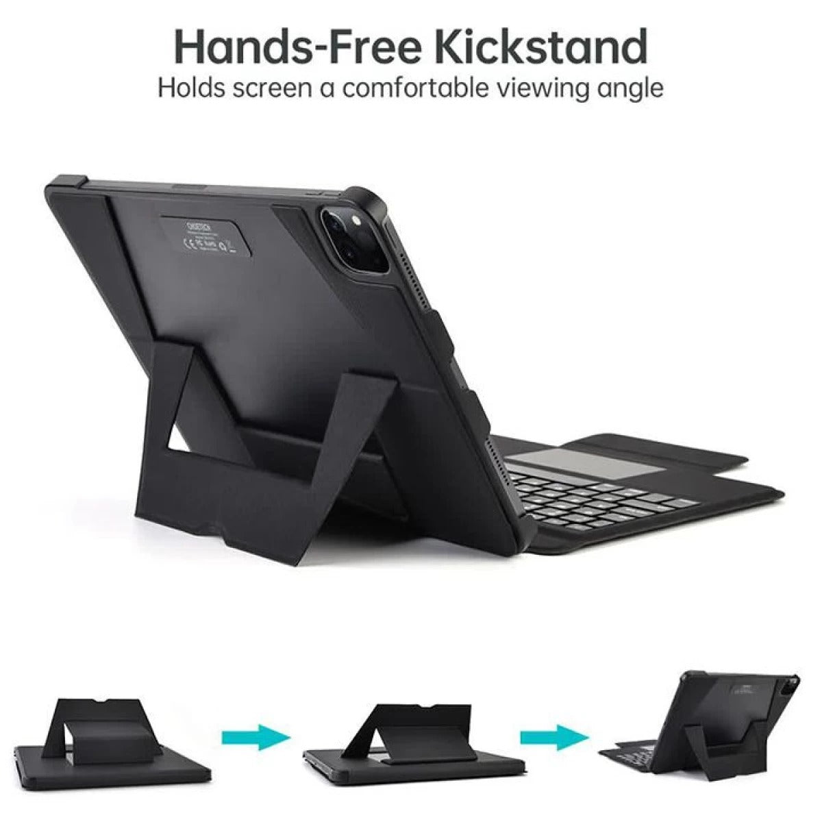 Choetech Wireless Keyboard with Trackpad for iPad 12.9 inch- Arabic & English BH-015-BK- Black