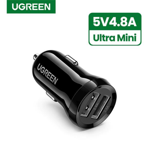 UGreen Mini Car Charger 5V4.8A - Black