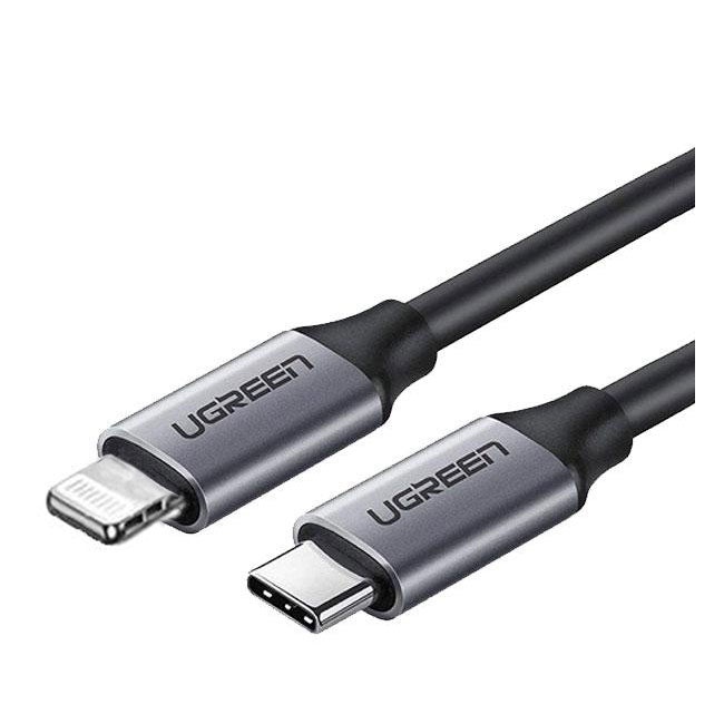 UGreen USB-C to Lightning M/M Cable Rubber 2M - Black