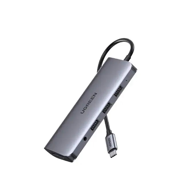 UGreen USB-C To 3*USB 3.0 A+HDMI+VGA+RJ45 Gigabit+SD/TF+AUX3.5mm+PD C ( 10 in 1 ) - GulfStore.com