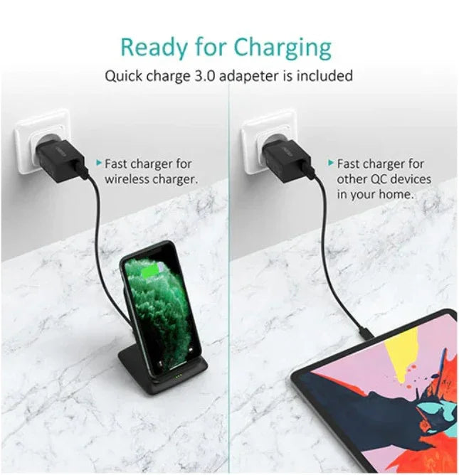 Choetech 15W Wireless Charging Stand T555-F - GulfStore.com