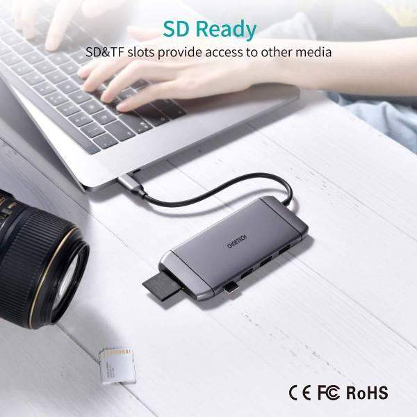 Choetech 9 in 1 USB C HUB-M15 – Silver - GulfStore.com