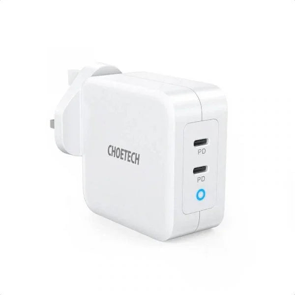Choetech 100W Dual USB C Port Charger - White - GulfStore.com